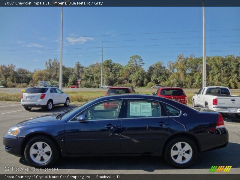 Imperial Blue Metallic / Gray 2007 Chevrolet Impala LT