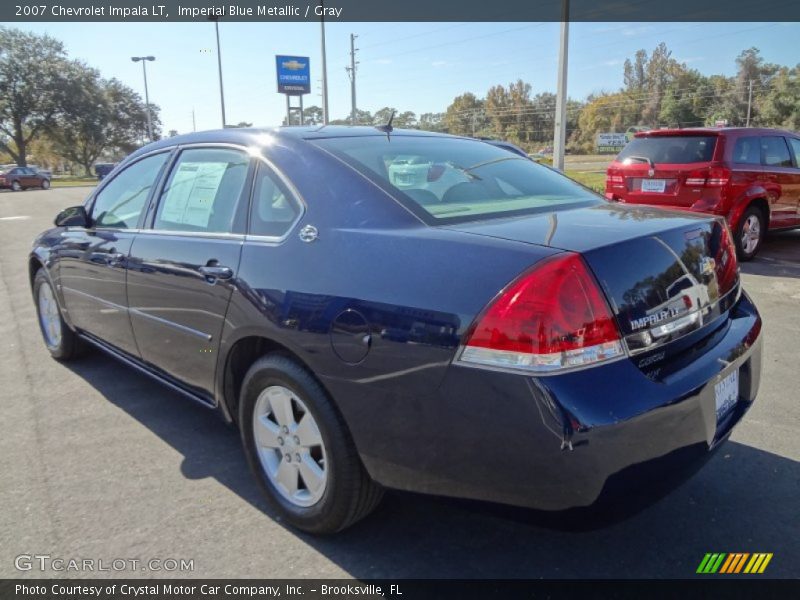 Imperial Blue Metallic / Gray 2007 Chevrolet Impala LT