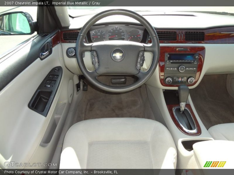 Imperial Blue Metallic / Gray 2007 Chevrolet Impala LT