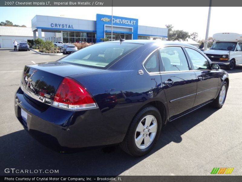 Imperial Blue Metallic / Gray 2007 Chevrolet Impala LT