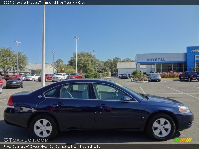 Imperial Blue Metallic / Gray 2007 Chevrolet Impala LT