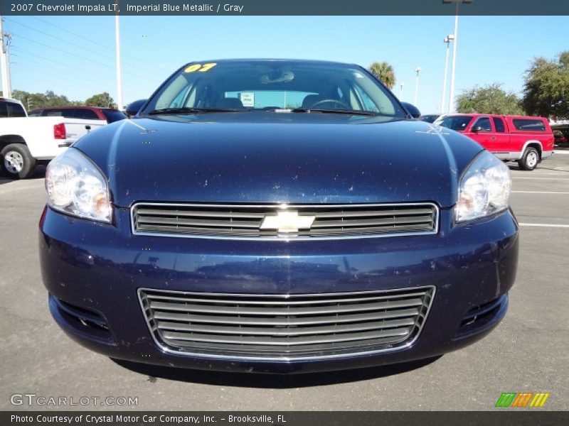 Imperial Blue Metallic / Gray 2007 Chevrolet Impala LT