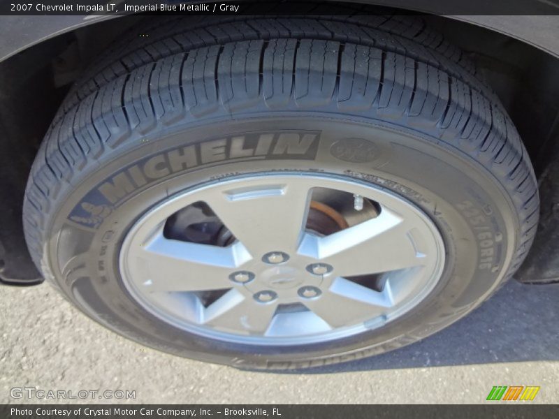 Imperial Blue Metallic / Gray 2007 Chevrolet Impala LT