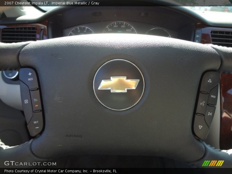 Imperial Blue Metallic / Gray 2007 Chevrolet Impala LT