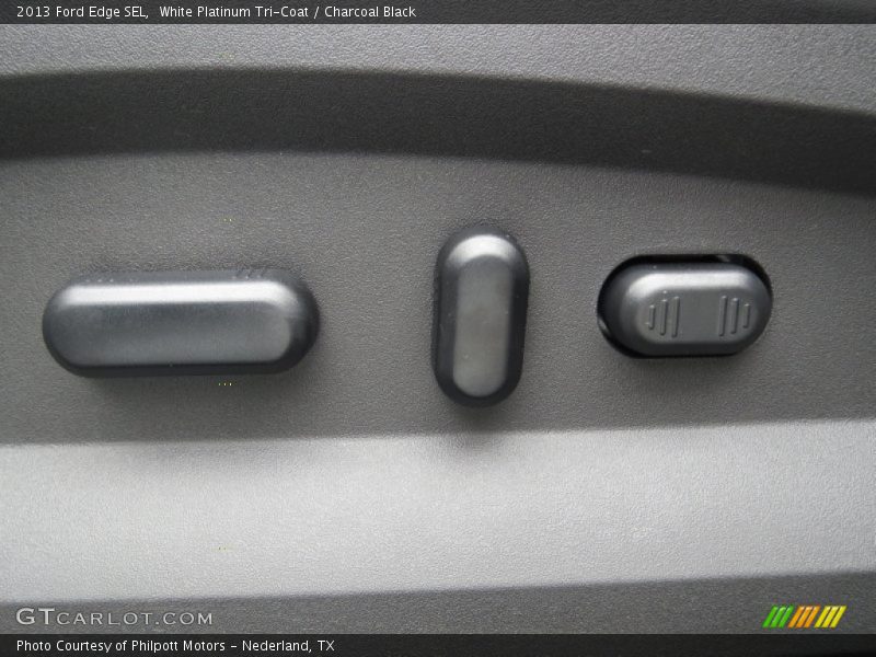 White Platinum Tri-Coat / Charcoal Black 2013 Ford Edge SEL