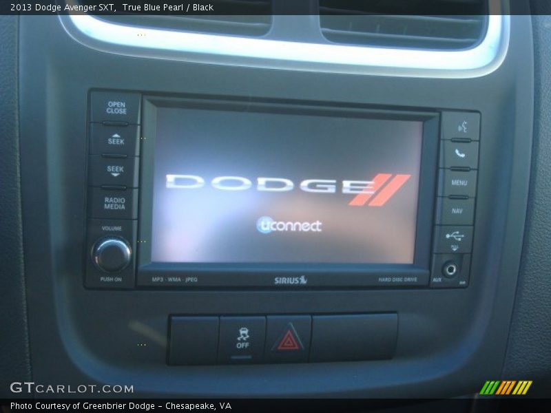 True Blue Pearl / Black 2013 Dodge Avenger SXT