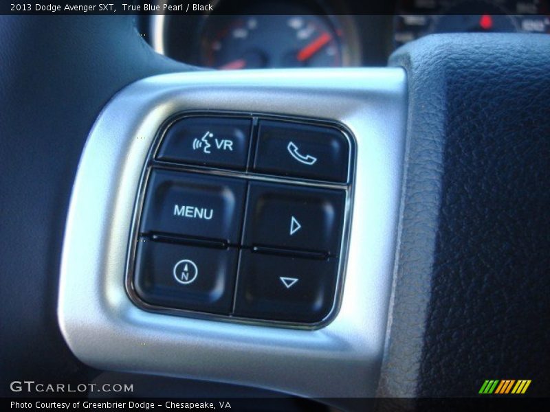 True Blue Pearl / Black 2013 Dodge Avenger SXT