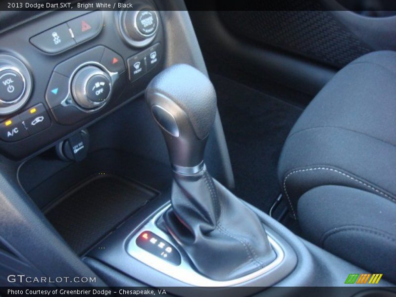 Bright White / Black 2013 Dodge Dart SXT