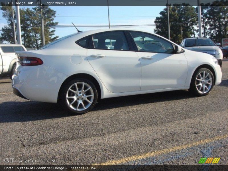 Bright White / Black 2013 Dodge Dart SXT