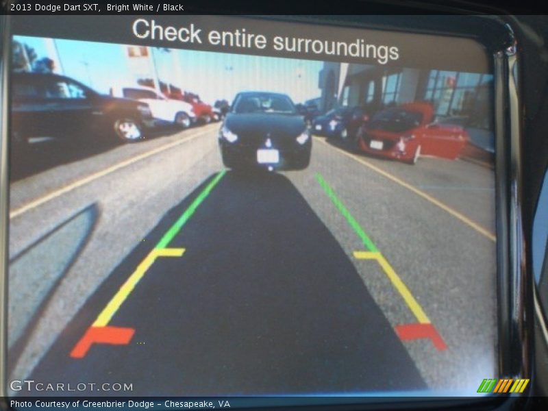 Bright White / Black 2013 Dodge Dart SXT