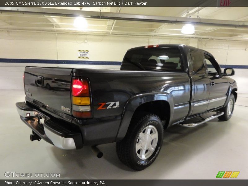 Carbon Metallic / Dark Pewter 2005 GMC Sierra 1500 SLE Extended Cab 4x4