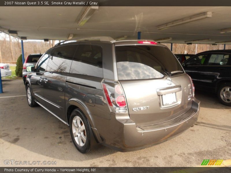 Smoke Gray Metallic / Gray 2007 Nissan Quest 3.5 SE