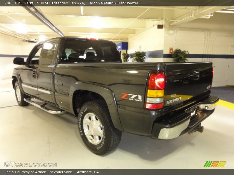Carbon Metallic / Dark Pewter 2005 GMC Sierra 1500 SLE Extended Cab 4x4