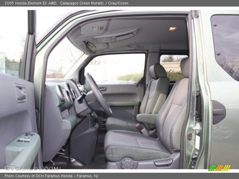  2005 Element EX AWD Gray/Green Interior