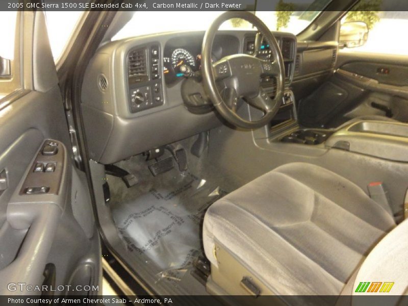 Carbon Metallic / Dark Pewter 2005 GMC Sierra 1500 SLE Extended Cab 4x4