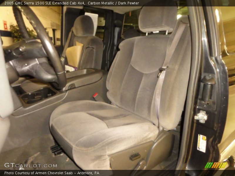 Carbon Metallic / Dark Pewter 2005 GMC Sierra 1500 SLE Extended Cab 4x4