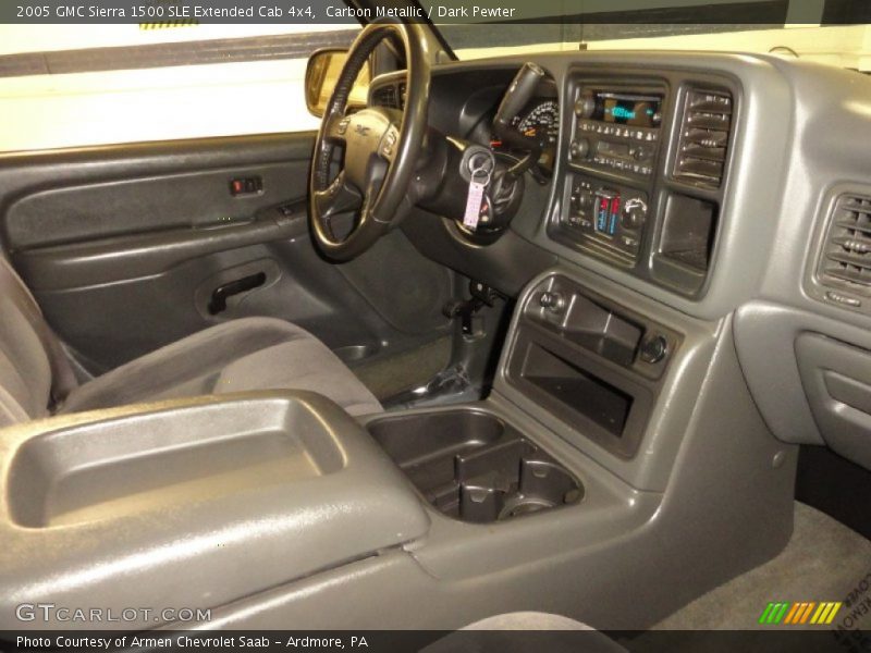 Carbon Metallic / Dark Pewter 2005 GMC Sierra 1500 SLE Extended Cab 4x4