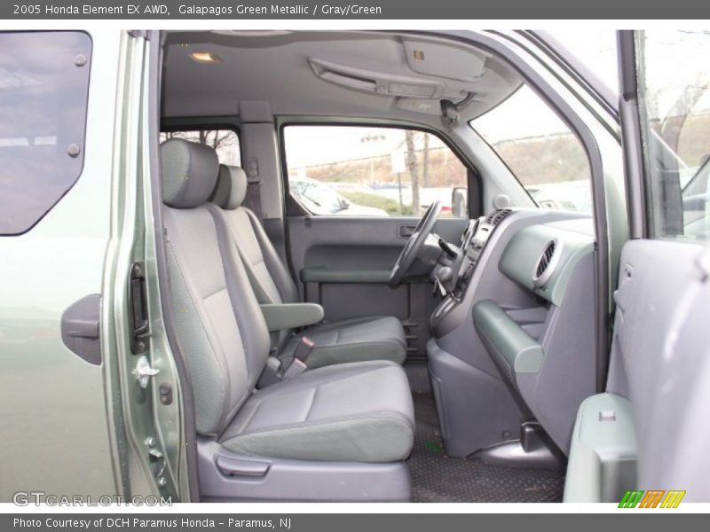  2005 Element EX AWD Gray/Green Interior