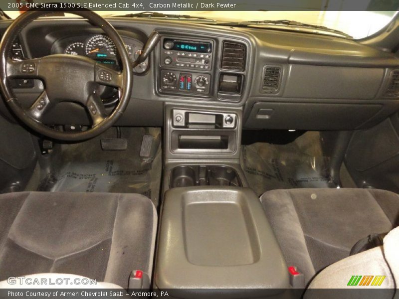 Carbon Metallic / Dark Pewter 2005 GMC Sierra 1500 SLE Extended Cab 4x4