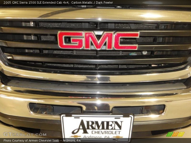 Carbon Metallic / Dark Pewter 2005 GMC Sierra 1500 SLE Extended Cab 4x4