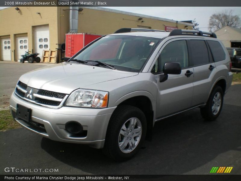 Liquid Silver Metallic / Black 2008 Mitsubishi Endeavor LS