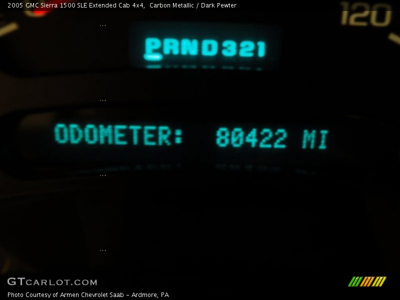 Carbon Metallic / Dark Pewter 2005 GMC Sierra 1500 SLE Extended Cab 4x4