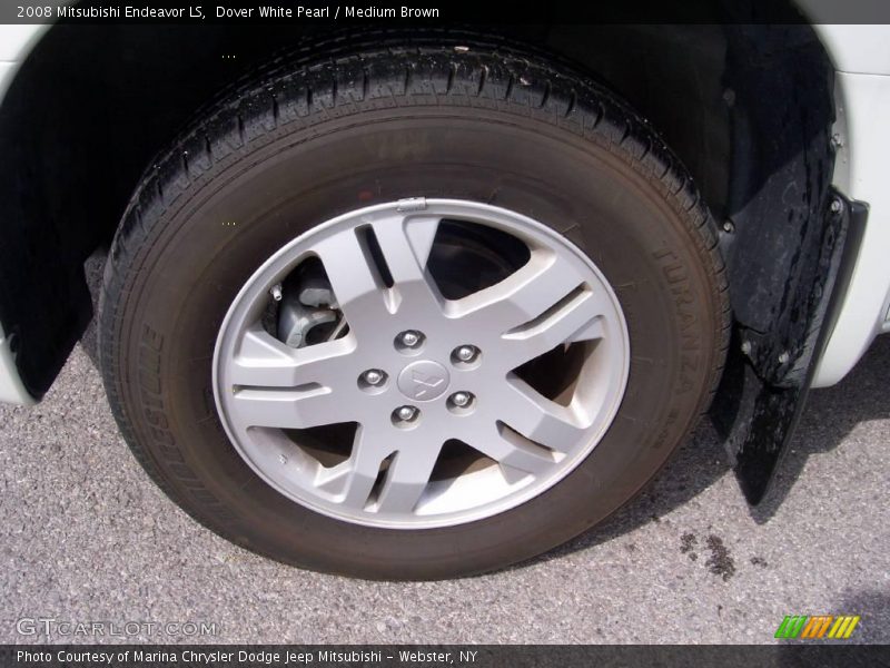Dover White Pearl / Medium Brown 2008 Mitsubishi Endeavor LS