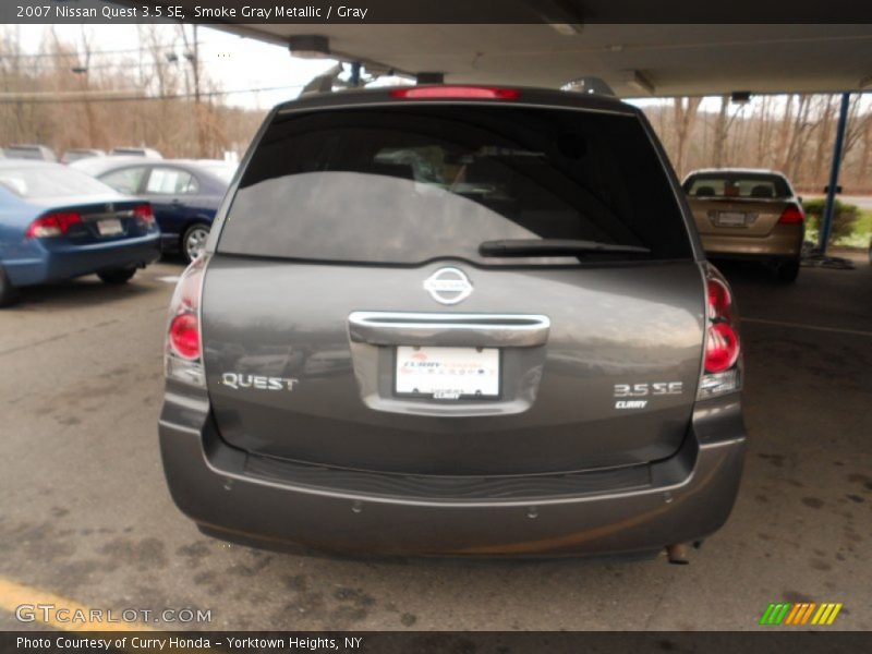 Smoke Gray Metallic / Gray 2007 Nissan Quest 3.5 SE