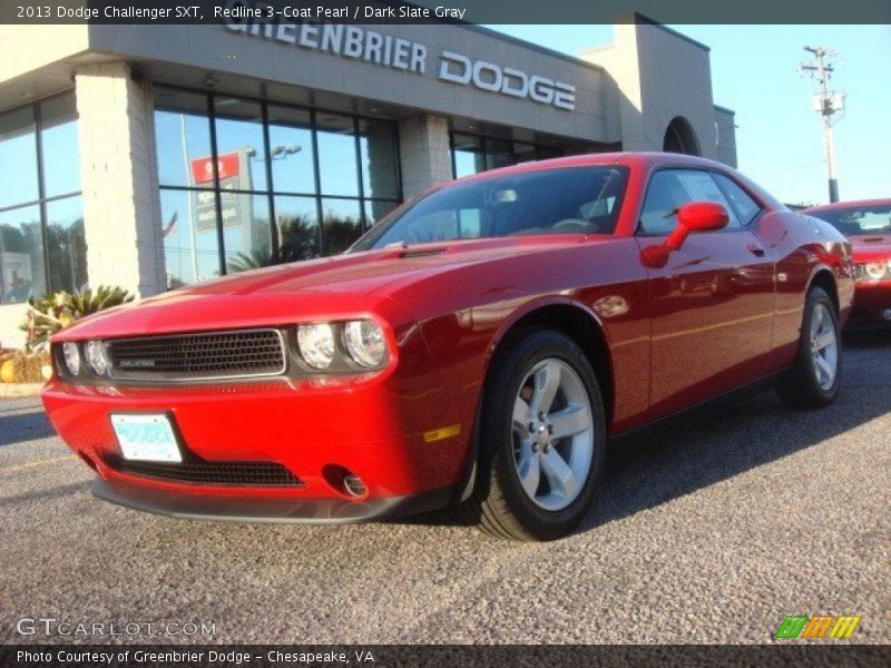 Redline 3-Coat Pearl / Dark Slate Gray 2013 Dodge Challenger SXT