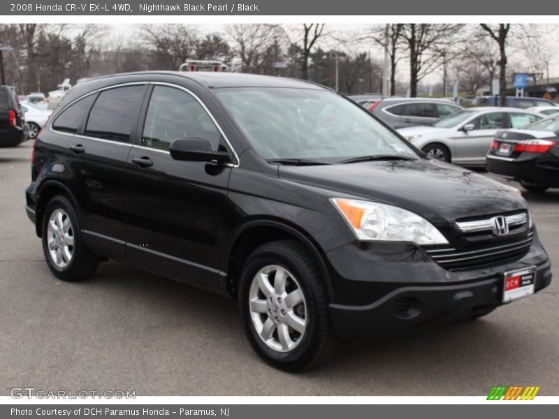 Nighthawk Black Pearl / Black 2008 Honda CR-V EX-L 4WD
