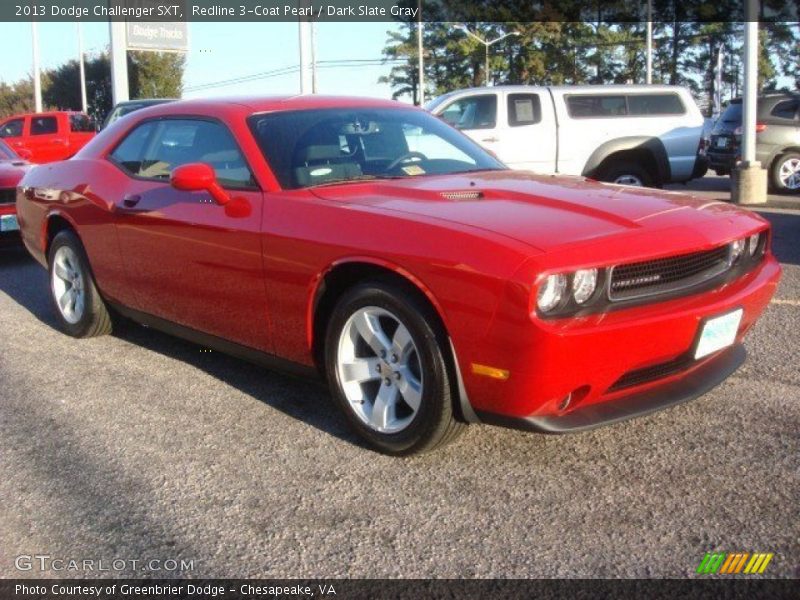 Redline 3-Coat Pearl / Dark Slate Gray 2013 Dodge Challenger SXT