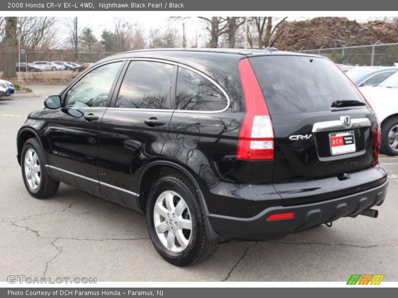 Nighthawk Black Pearl / Black 2008 Honda CR-V EX-L 4WD