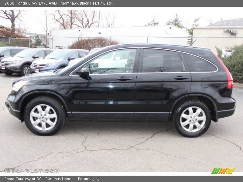 Nighthawk Black Pearl / Black 2008 Honda CR-V EX-L 4WD