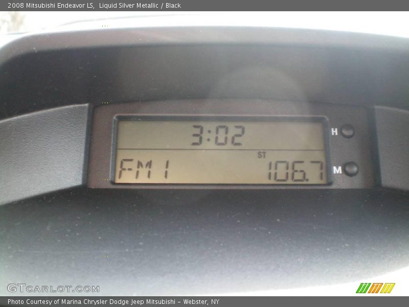 Liquid Silver Metallic / Black 2008 Mitsubishi Endeavor LS