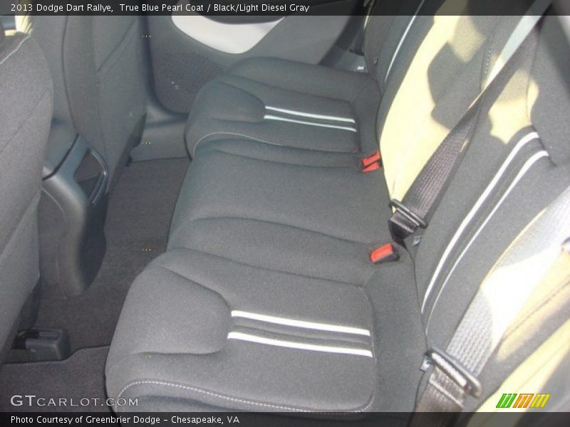 True Blue Pearl Coat / Black/Light Diesel Gray 2013 Dodge Dart Rallye