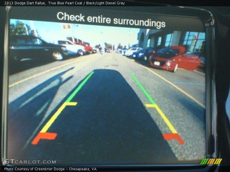 True Blue Pearl Coat / Black/Light Diesel Gray 2013 Dodge Dart Rallye