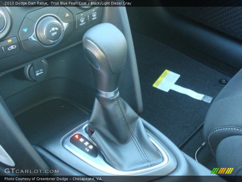 True Blue Pearl Coat / Black/Light Diesel Gray 2013 Dodge Dart Rallye