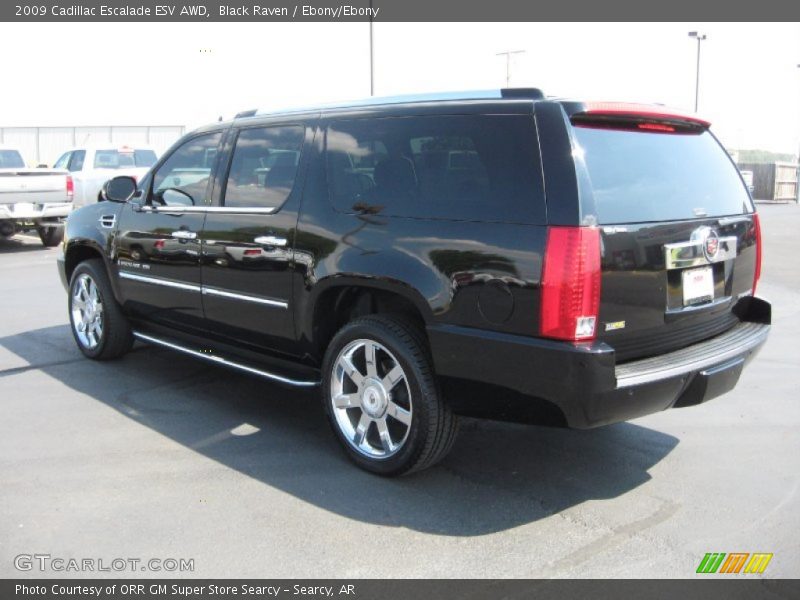Black Raven / Ebony/Ebony 2009 Cadillac Escalade ESV AWD