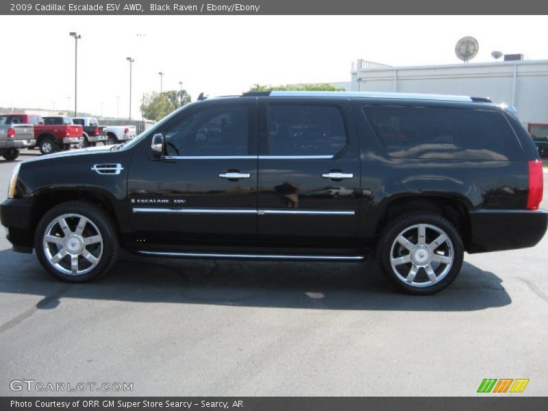 Black Raven / Ebony/Ebony 2009 Cadillac Escalade ESV AWD