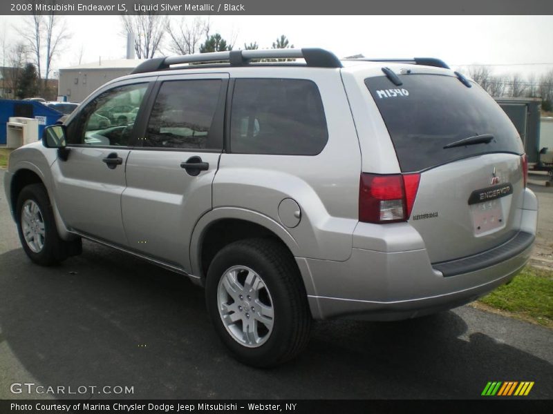 Liquid Silver Metallic / Black 2008 Mitsubishi Endeavor LS