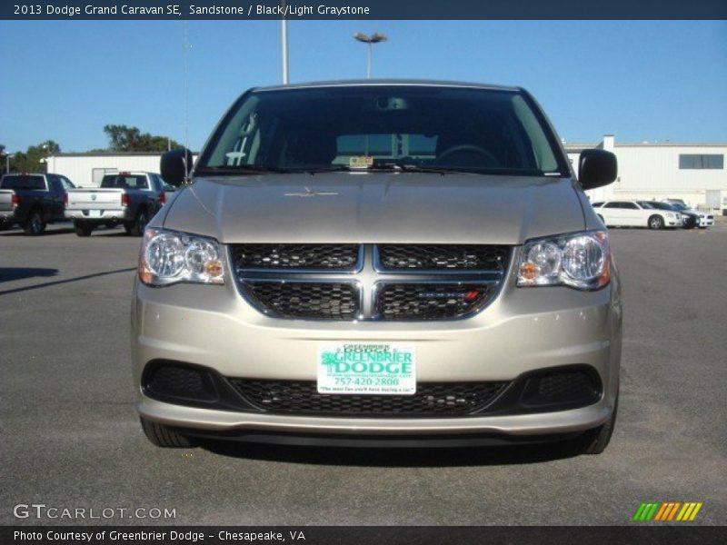 Sandstone / Black/Light Graystone 2013 Dodge Grand Caravan SE