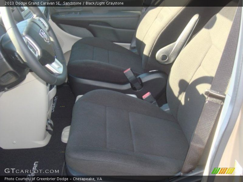 Sandstone / Black/Light Graystone 2013 Dodge Grand Caravan SE