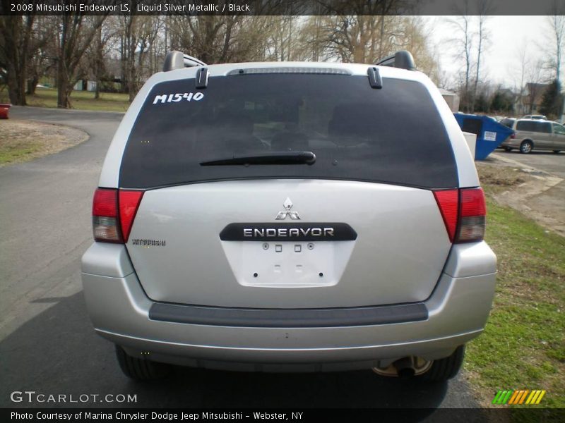 Liquid Silver Metallic / Black 2008 Mitsubishi Endeavor LS