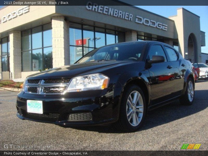 Black / Black 2013 Dodge Avenger SE V6