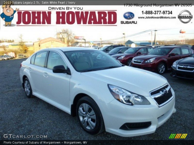 Satin White Pearl / Ivory 2013 Subaru Legacy 2.5i