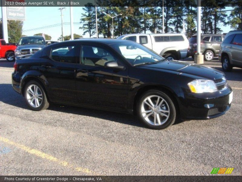 Black / Black 2013 Dodge Avenger SE V6