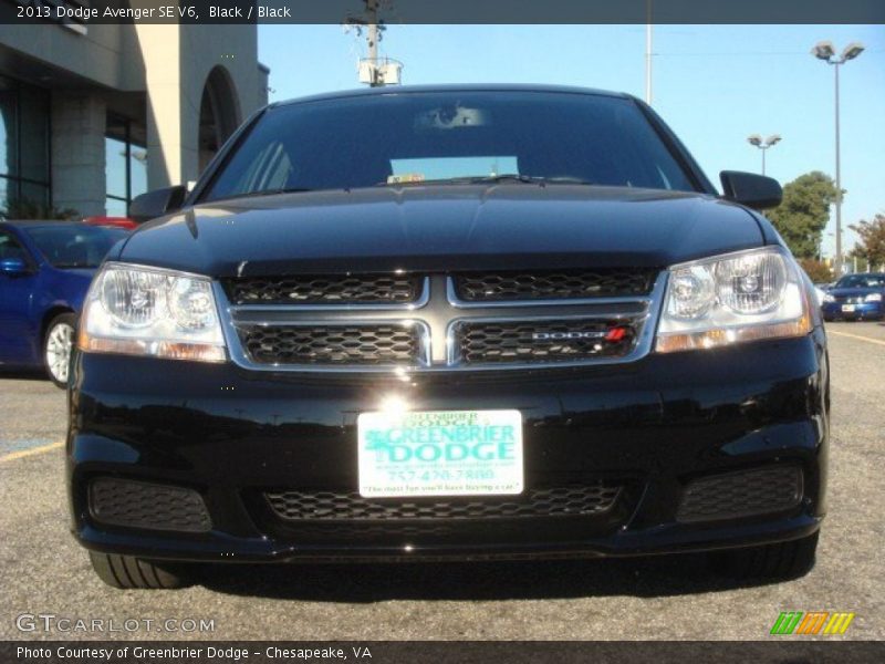Black / Black 2013 Dodge Avenger SE V6