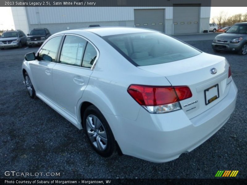 Satin White Pearl / Ivory 2013 Subaru Legacy 2.5i