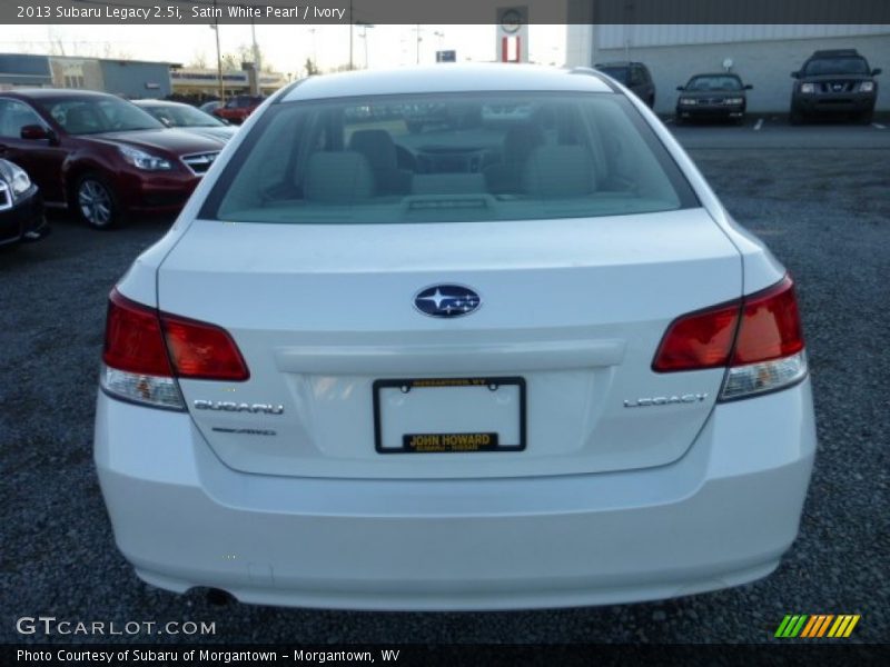 Satin White Pearl / Ivory 2013 Subaru Legacy 2.5i