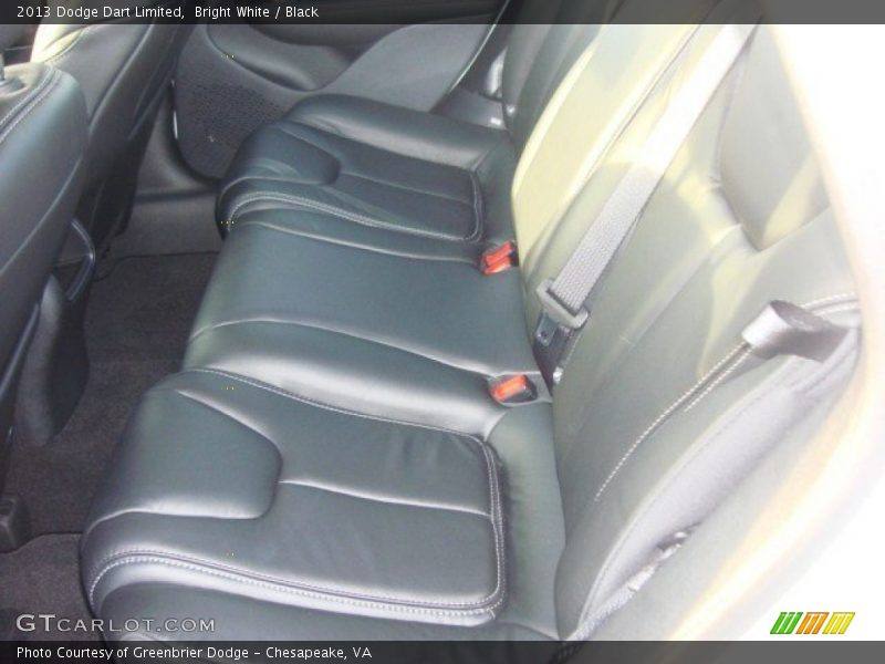 Bright White / Black 2013 Dodge Dart Limited